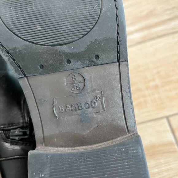 Womens Bamboo Black Riding Boots - 8 - Picture 8 of 8